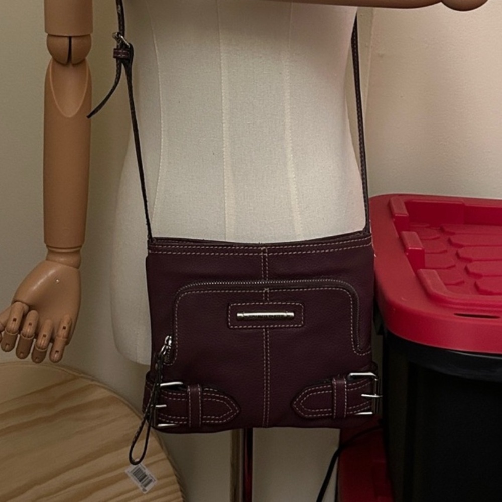 Franco Sarto Plum  Burgundy Crossbody Bag